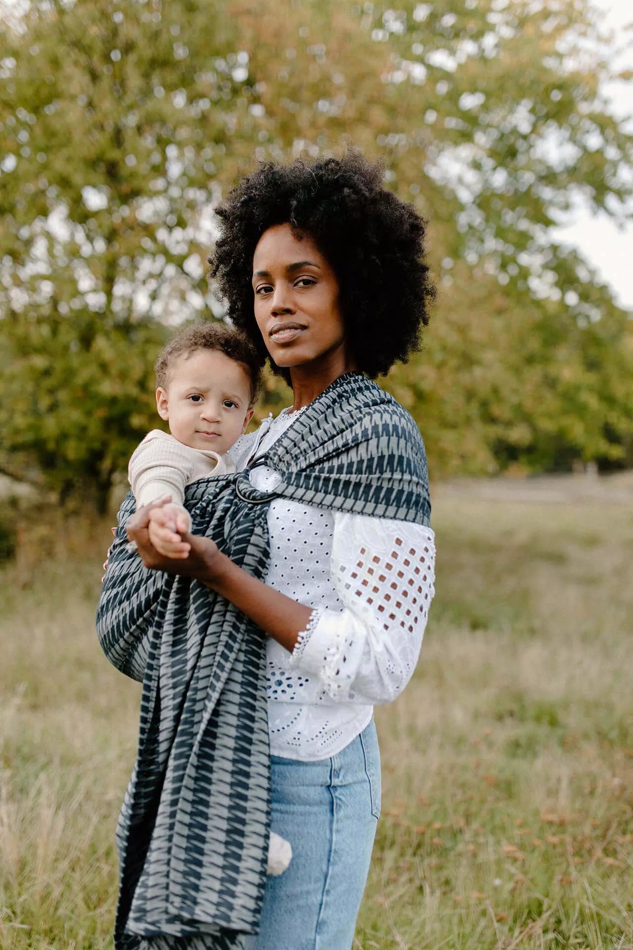 Theo Houndstooth Ring Sling